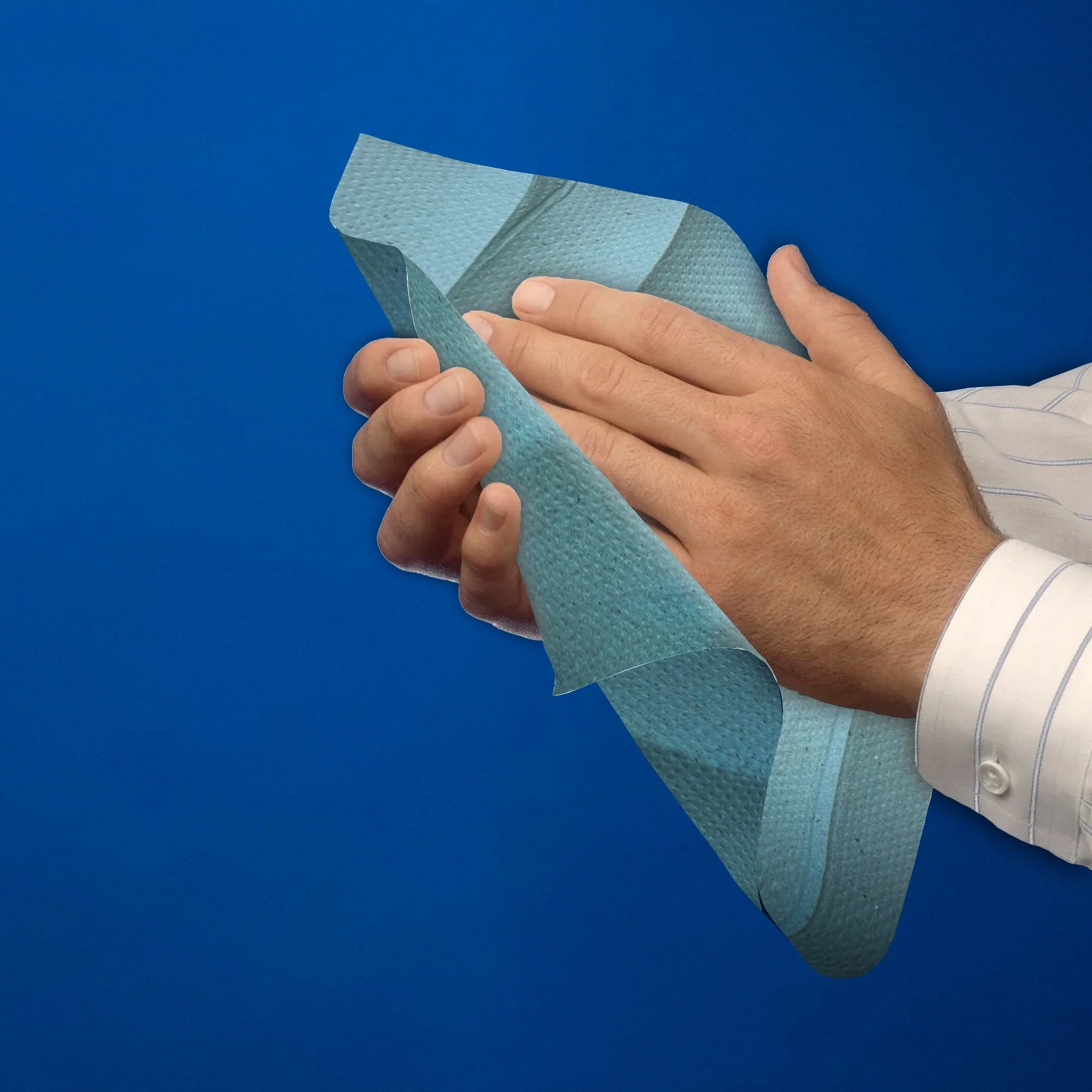 1 Ply - Blue - C-Fold - Paper Hand Towels - Image 6