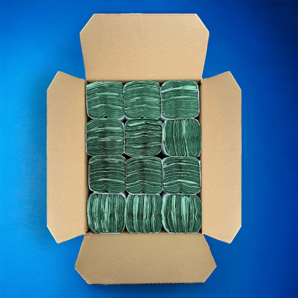 1 Ply - Green - C-Fold - Paper Hand Towels - Image 5