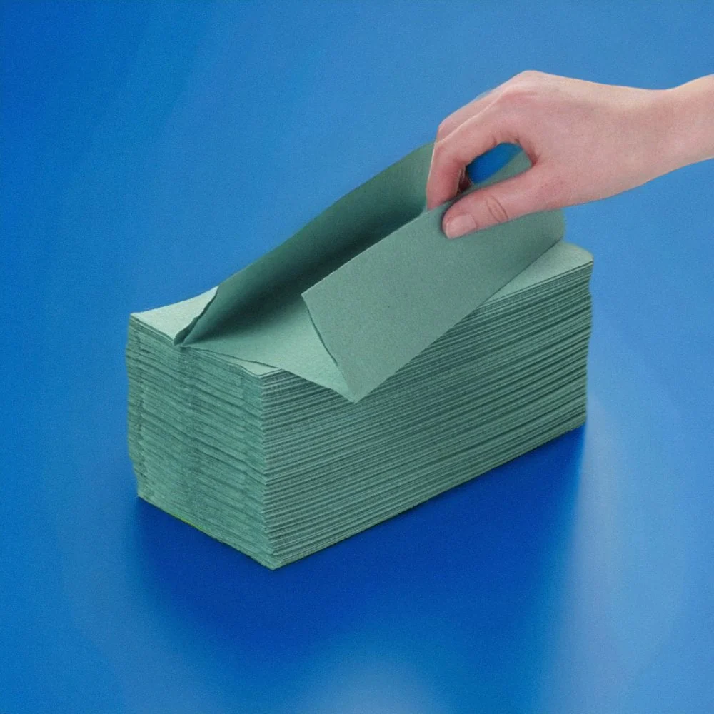 1 Ply - Green - C-Fold - Paper Hand Towels - Image 13