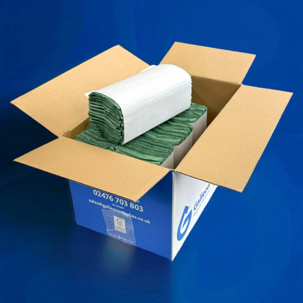 1 Ply - Green - C-Fold - Paper Hand Towels - Image 14