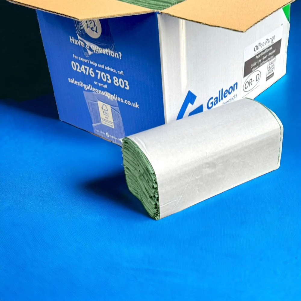 1 Ply - Green - C-Fold - Paper Hand Towels - Image 9