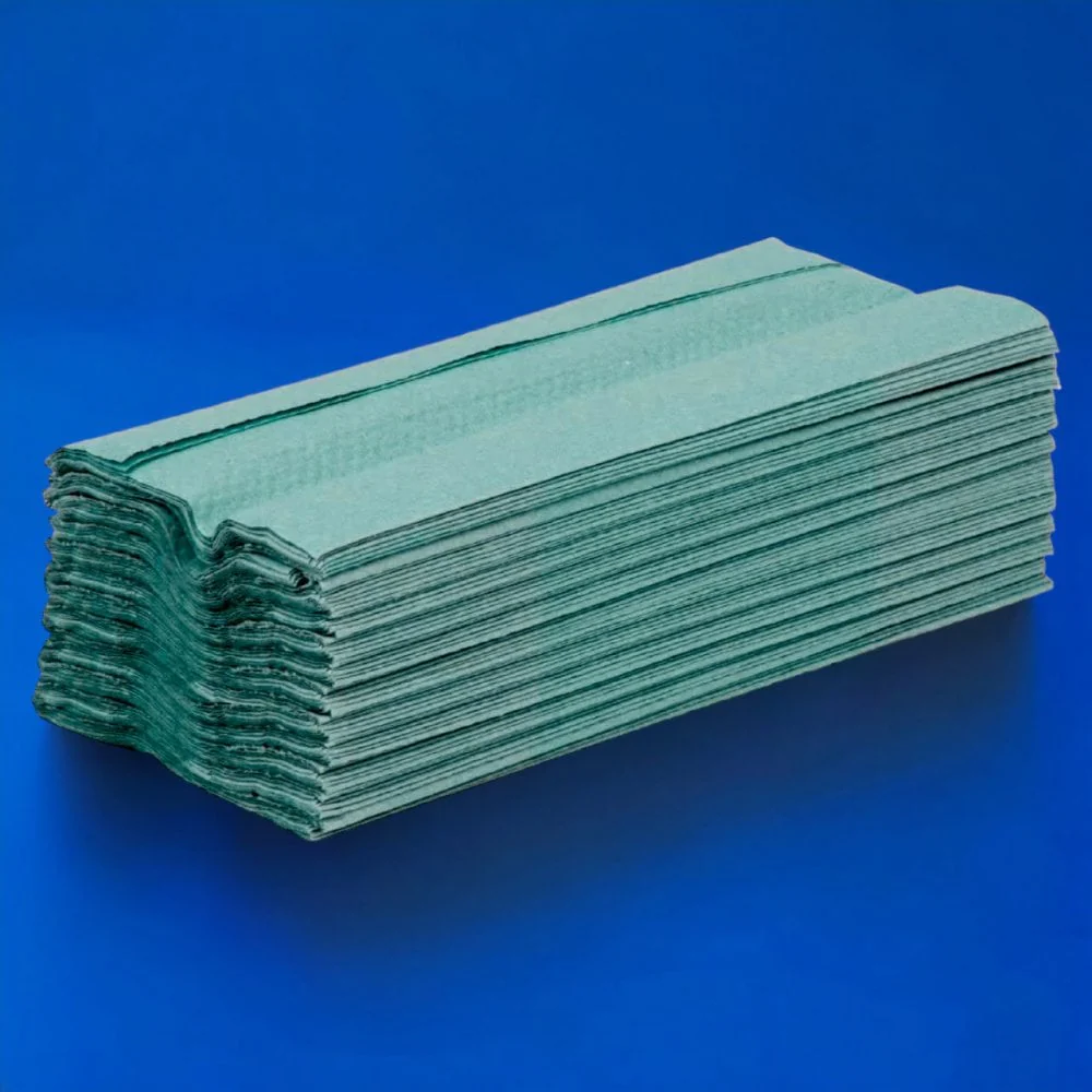 1 Ply - Green - C-Fold - Paper Hand Towels - Pallet | 90 Cases - Image 4