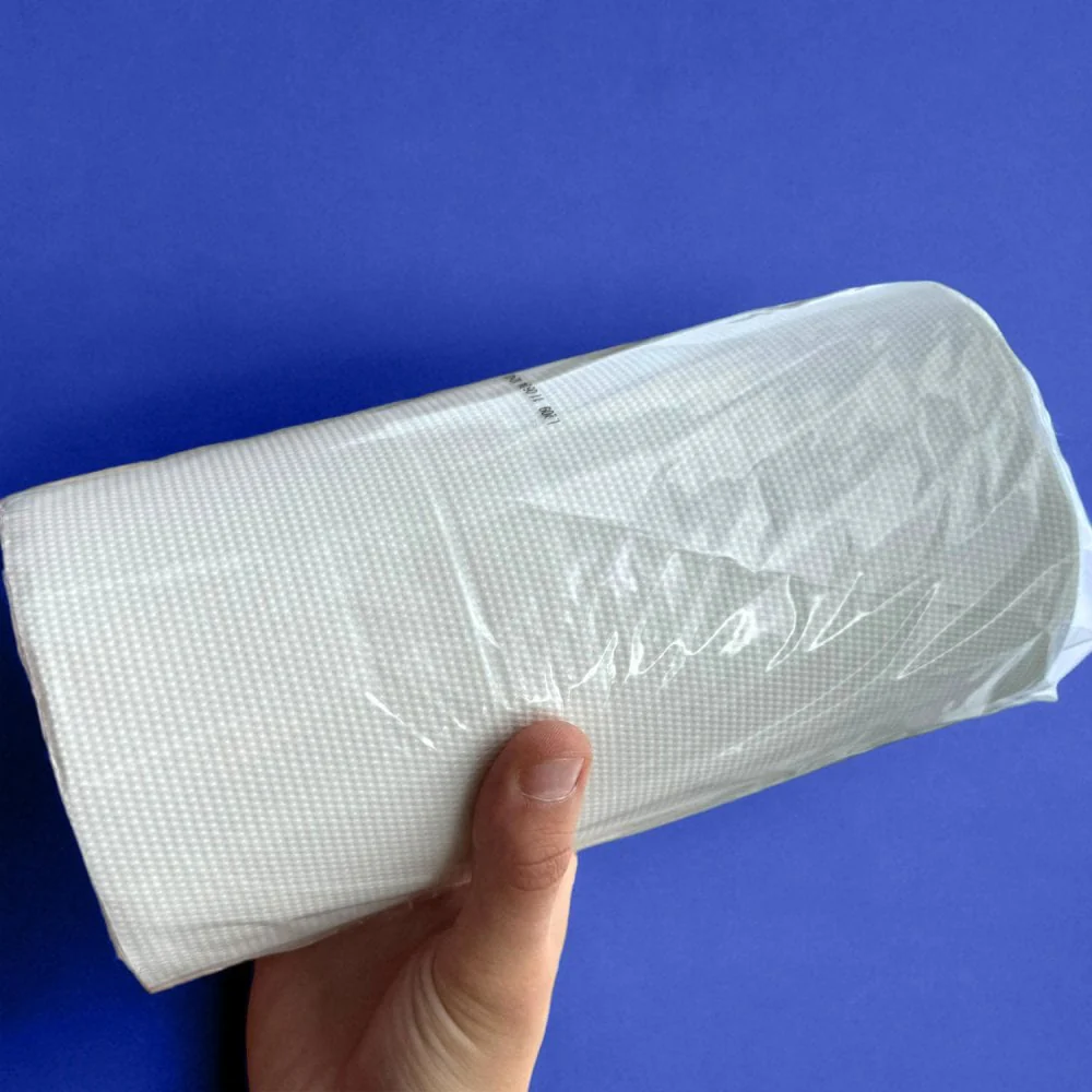 10" Wiper Rolls - 2 Ply Luxury - White - Image 4