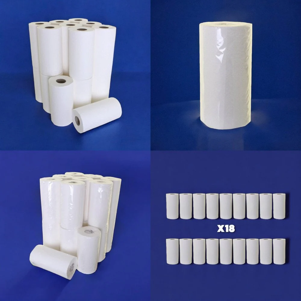 10" Wiper Rolls - 2 Ply Luxury - White - Image 5