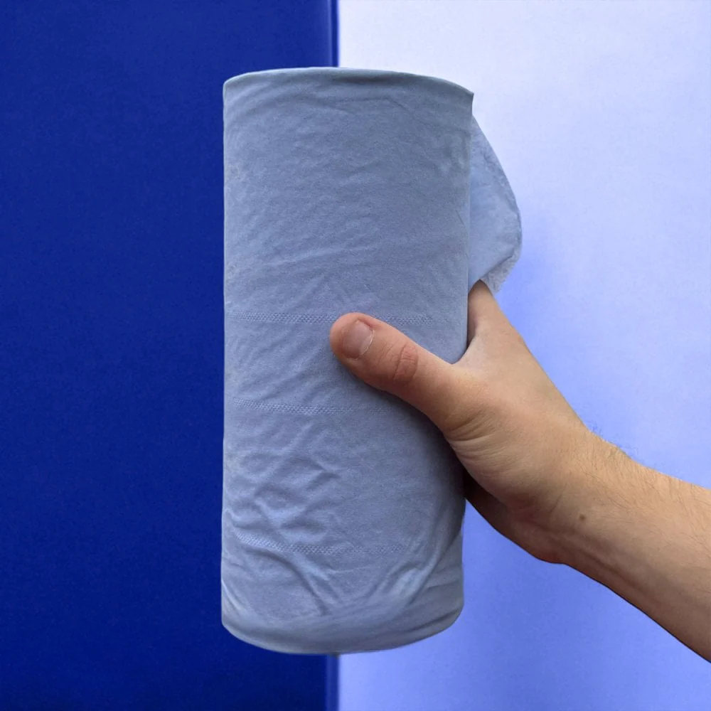 10" Wiper Rolls - 3 Ply - Blue - Image 7