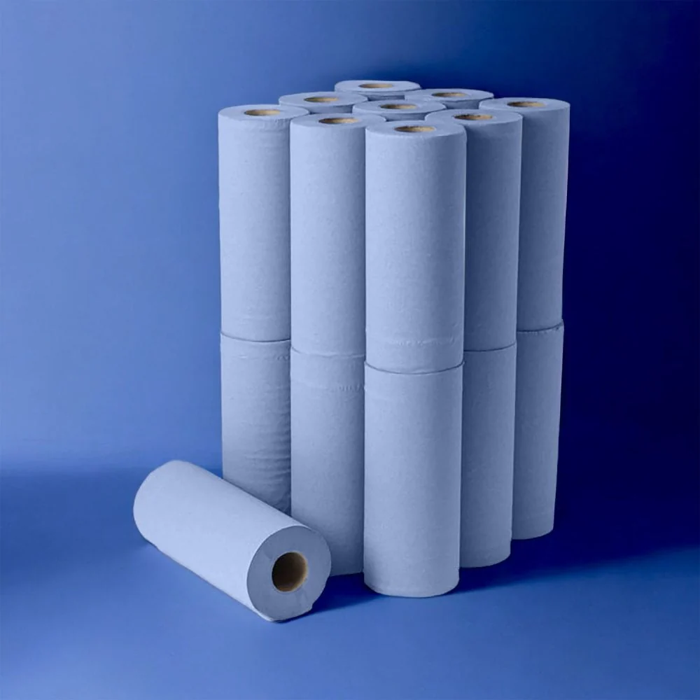 10" Wiper Rolls - 3 Ply - Blue - Image 8