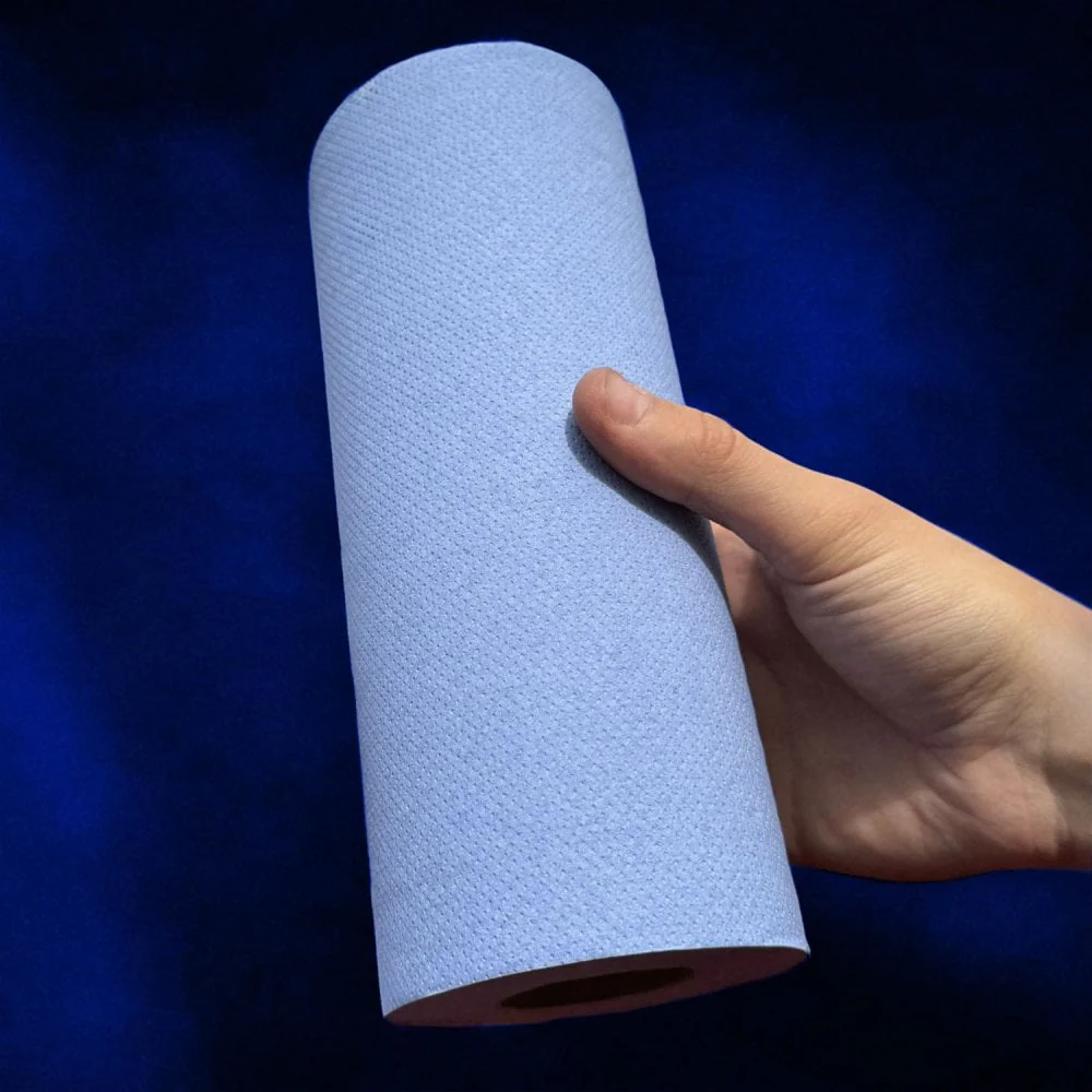 10" Wiper Rolls - Embossed - Blue - Image 5