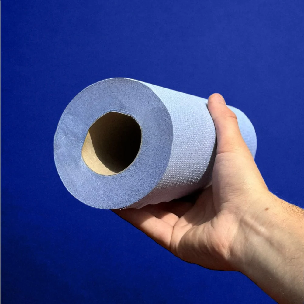 10" Wiper Rolls - Embossed - Blue - Image 6