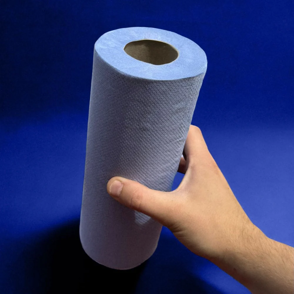 10" Wiper Rolls - Embossed - Blue - Image 7