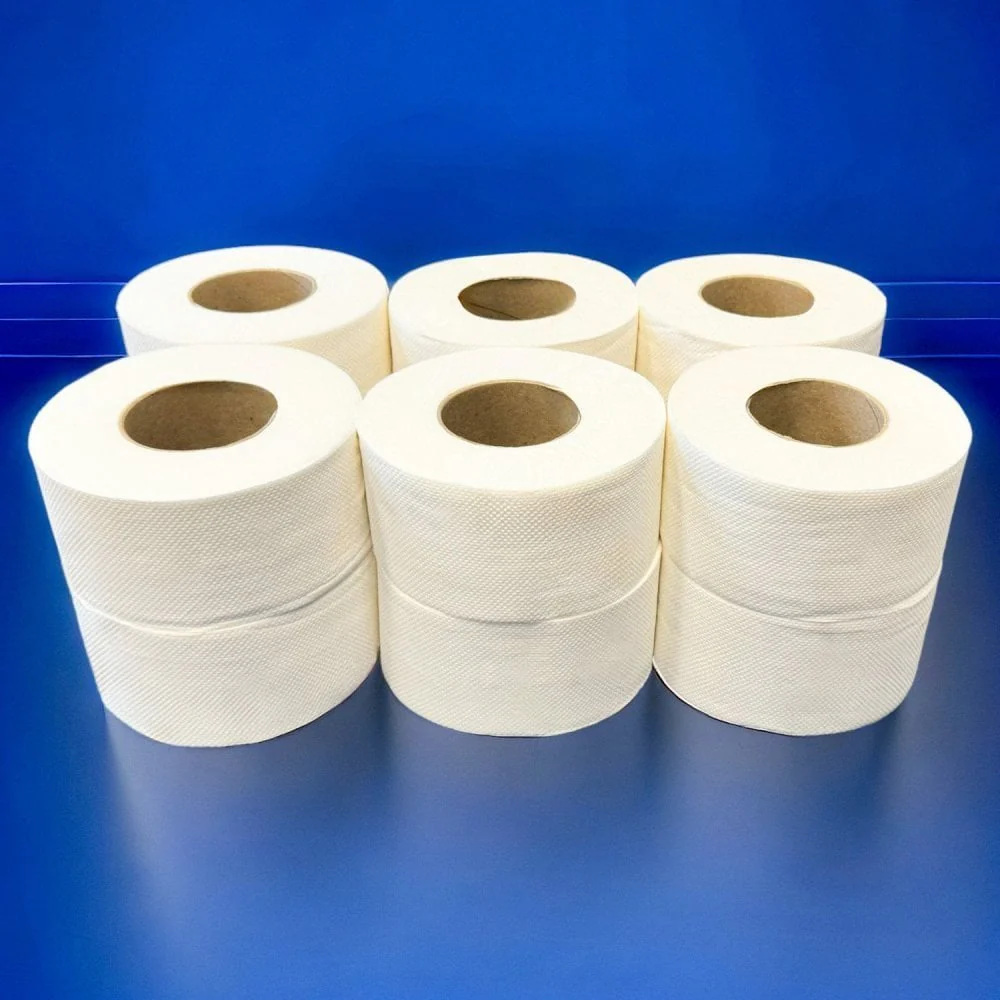 12 Embossed Mini Jumbo Toilet Rolls - Image 7