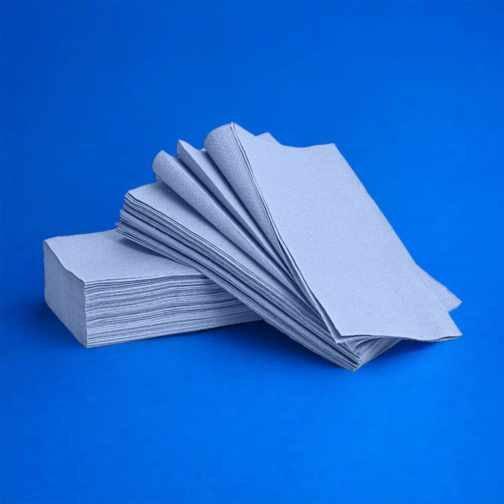 2 Ply - Blue - Interleaved - Paper Towels - Image 36