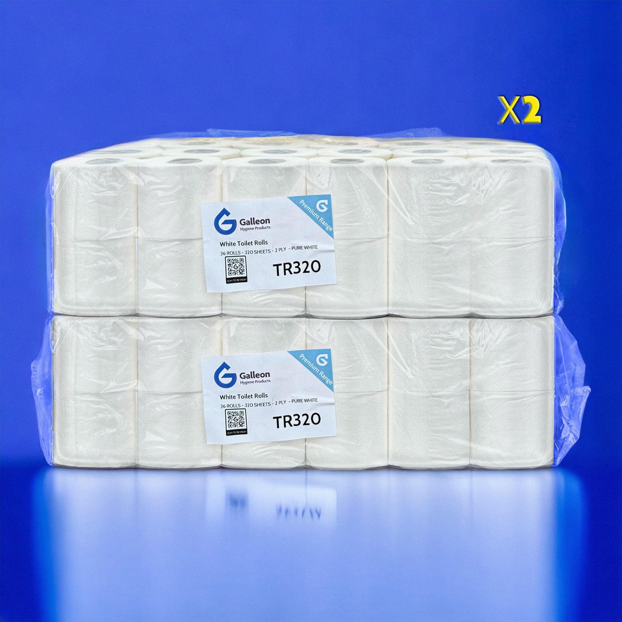 320 Sheet Toilet Rolls - 2 Ply - Embossed - Image 39