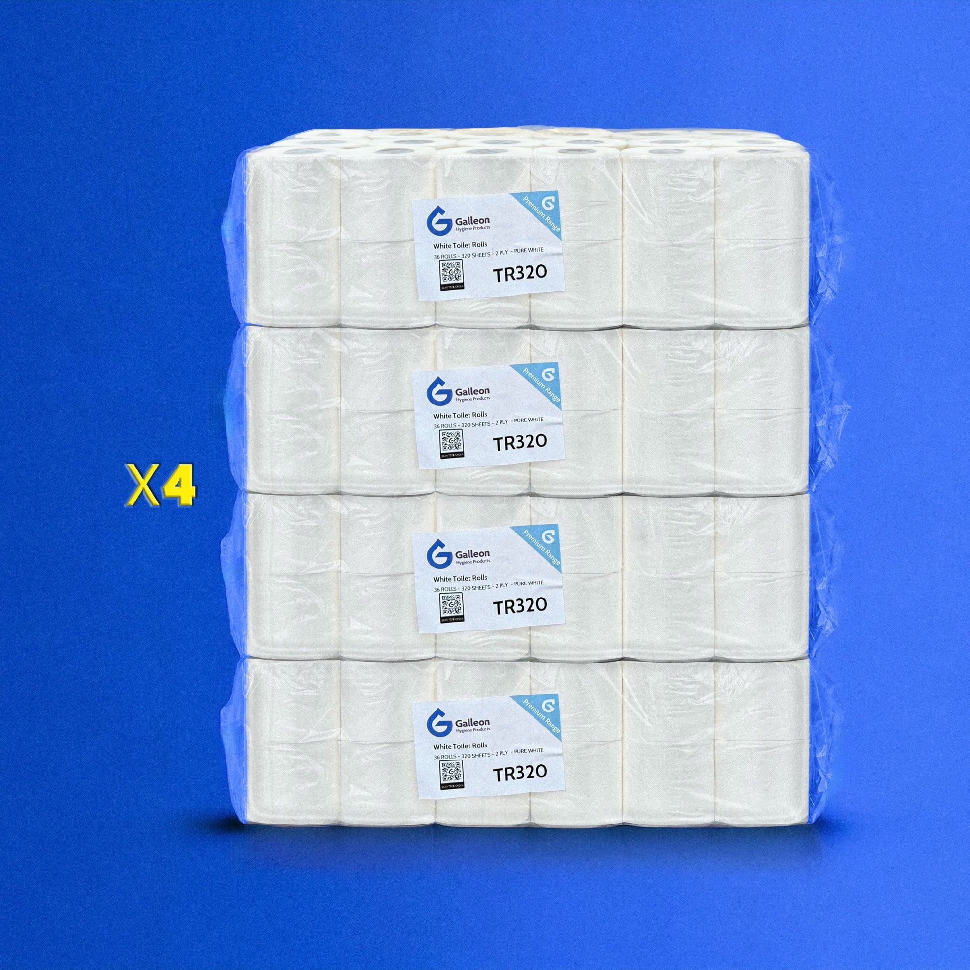 320 Sheet Toilet Rolls - 2 Ply - Embossed - Image 49