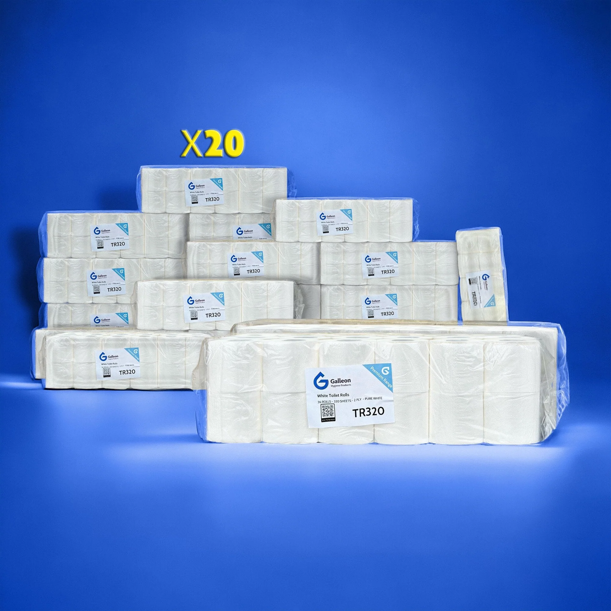 320 Sheet Toilet Rolls - 2 Ply - Embossed - Image 79