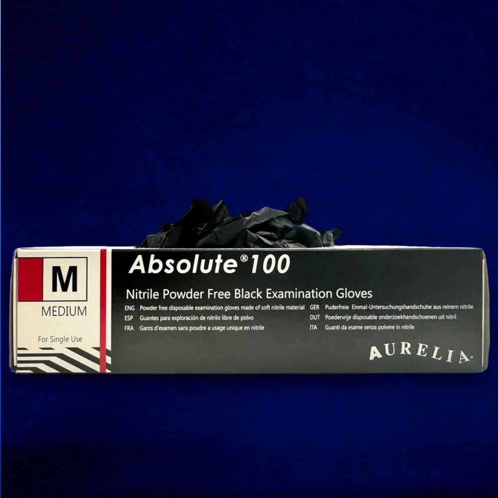 Absolute - Black Nitrile Gloves - Powder Free - Image 4