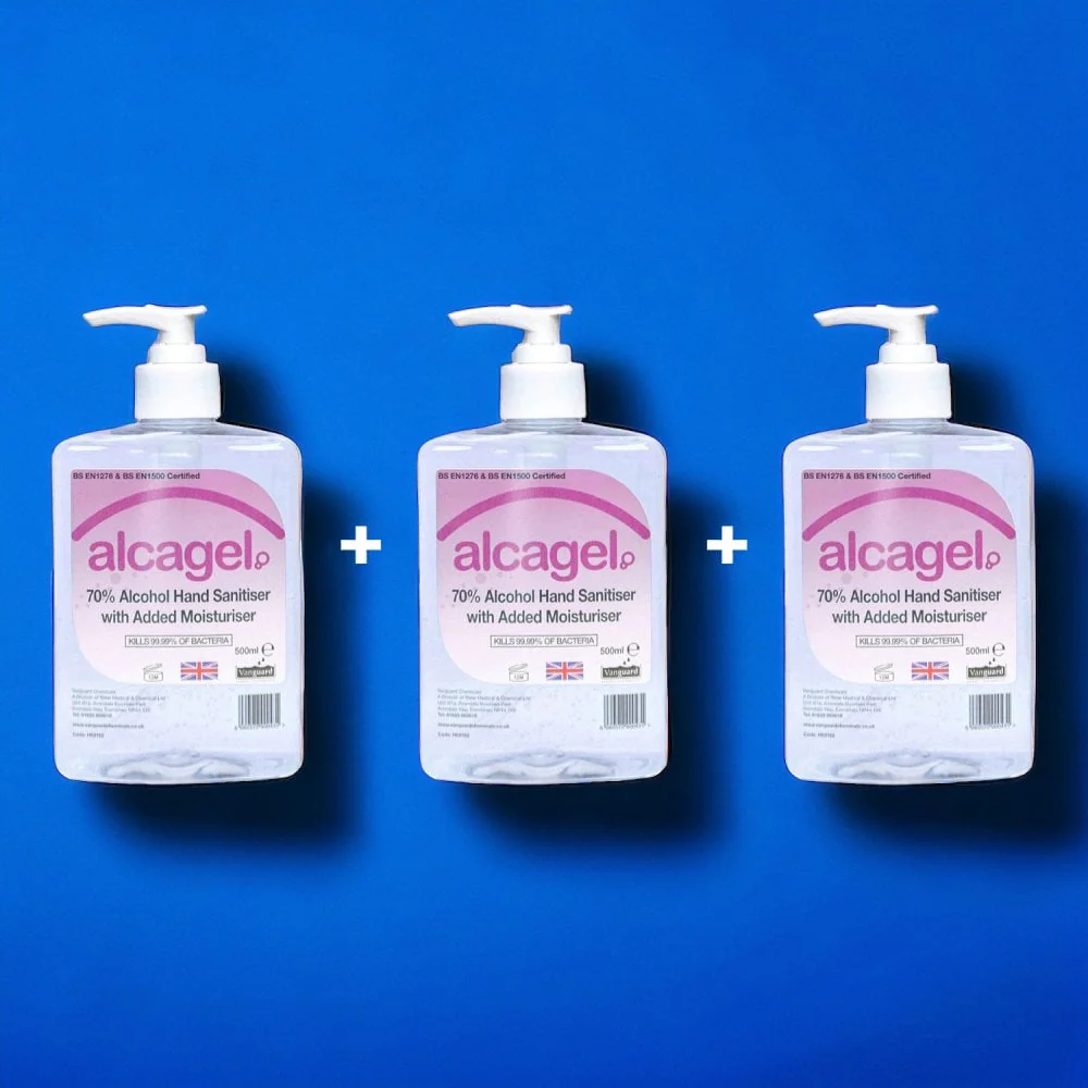 Alcohol Hand Sanitizer 70% - 500ml Pump Bottles - Image 3