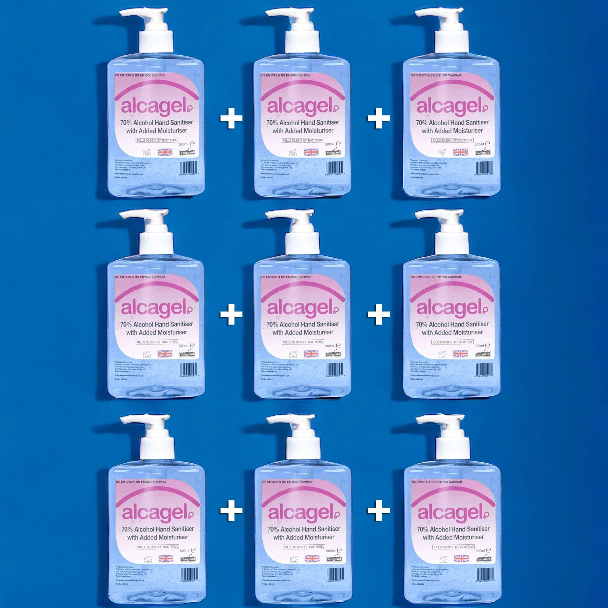 Alcohol Hand Sanitizer 70% - 500ml Pump Bottles - Image 4