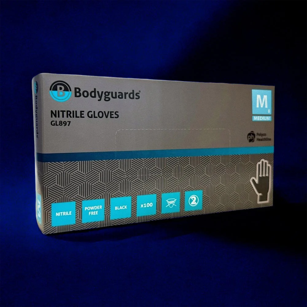 Black Nitrile Gloves - Image 3