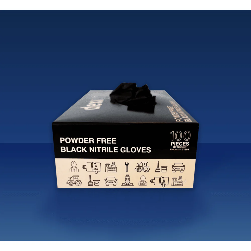 Black Nitrile Gloves - Powder Free - Image 7