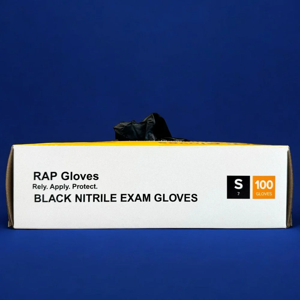 Black Nitrile Gloves - Powder Free - Image 6