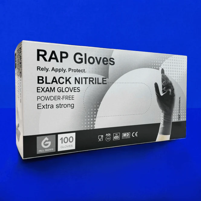 Black Nitrile Gloves - Powder Free - Image 4