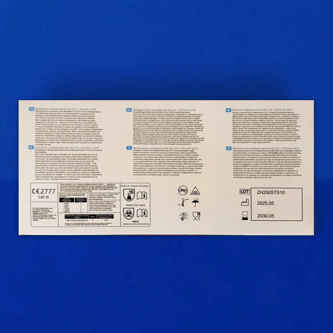 Blue Nitrile Gloves - Powder Free - Image 6