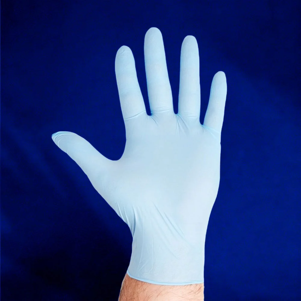 Blue Nitrile Gloves - Powder Free - Image 5