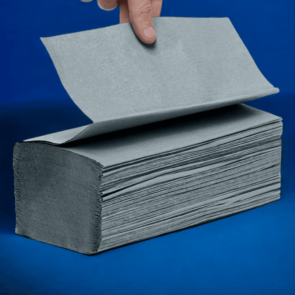 Blue - V-Fold - Paper Hand Towels | 3 Cases - Image 10