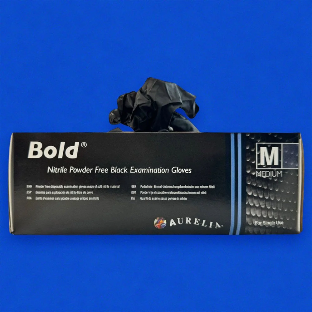 Bold - Black Nitrile Gloves - Powder Free - Image 5