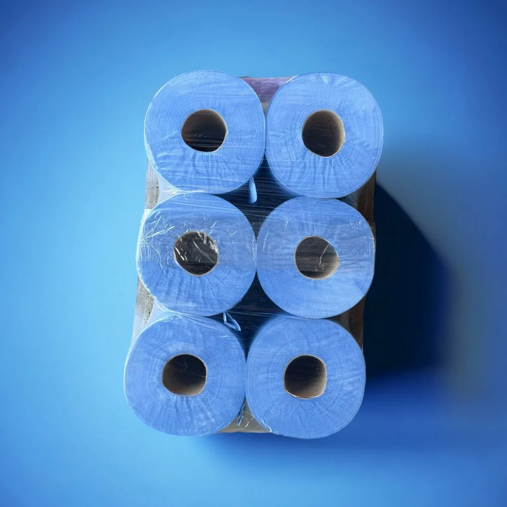 Bundle Offer: 150m 2 Ply Blue Centrefeed Rolls | 6 Cases - Image 7