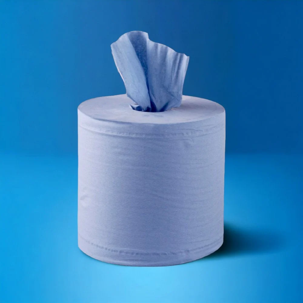 Bundle Offer: 150m 2 Ply Blue Centrefeed Rolls | 6 Cases - Image 9
