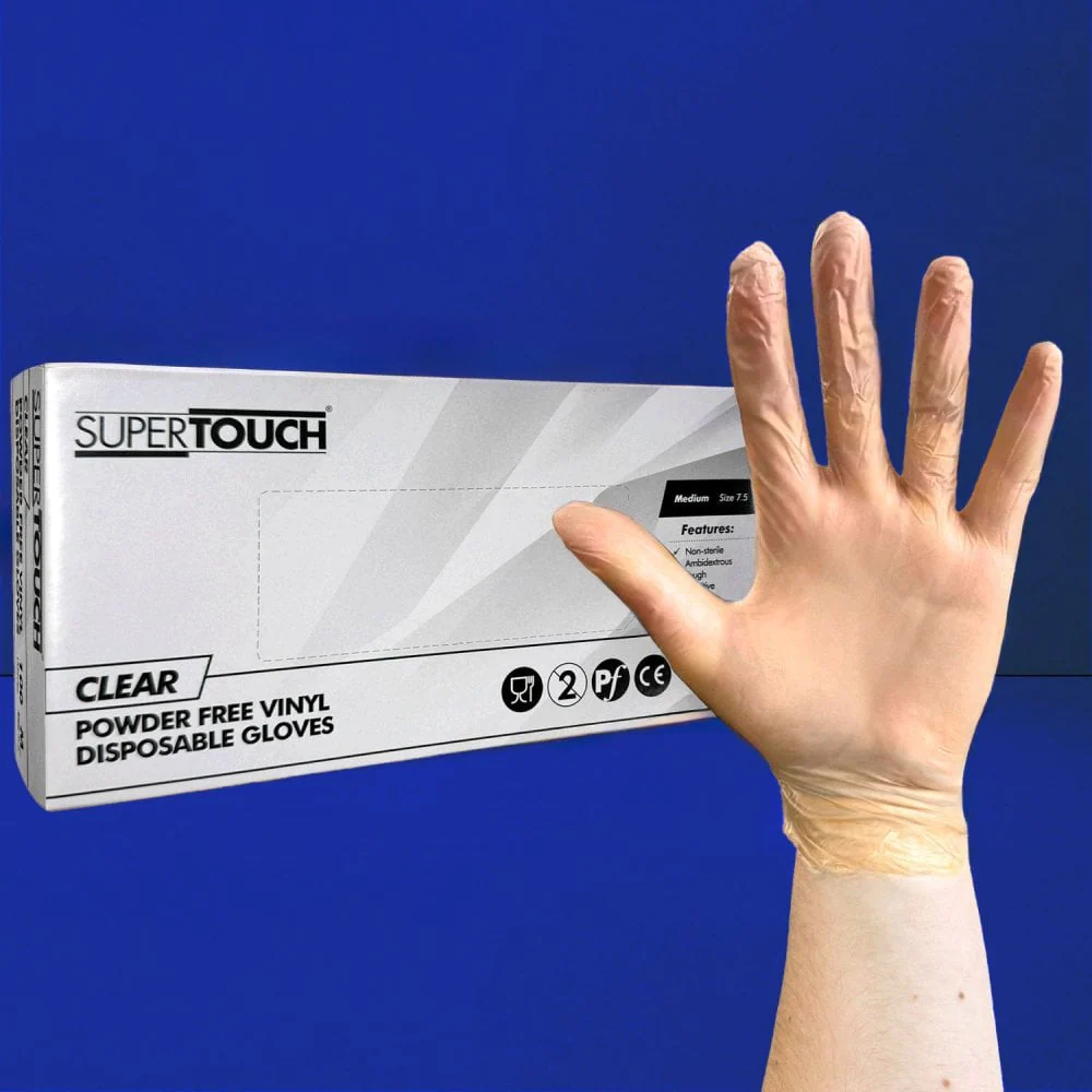 Clear Vinyl Gloves - Powder Free - Image 3