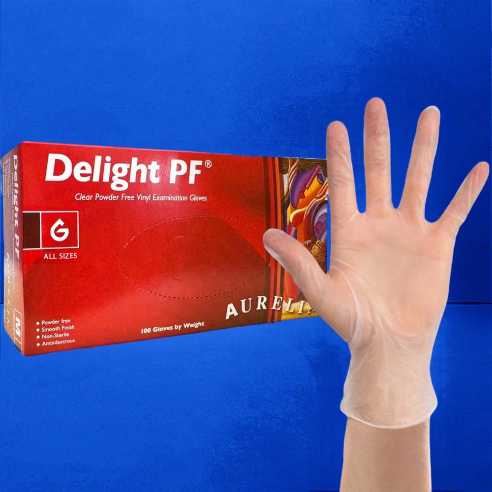 Delight - Vinyl Gloves - Powder Free - Image 6