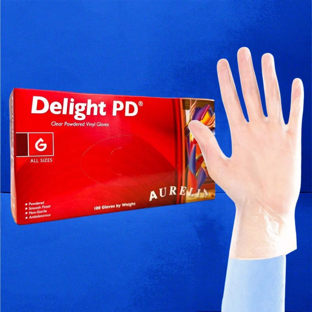 Delight - Vinyl Gloves - Powdered - Image 6