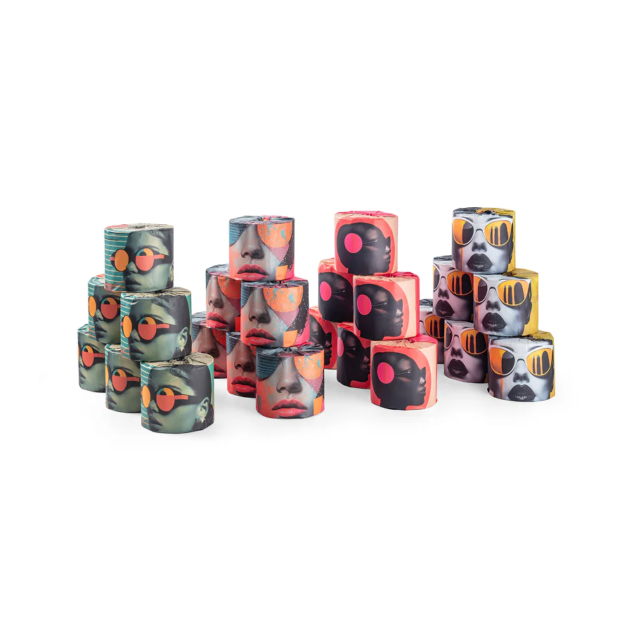 Fashion Collection #3 Bamboo Toilet Rolls - 24 Rolls x 400 Sheets / 3 Ply - Image 3