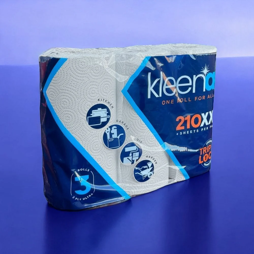 Kleenall Kitchen Rolls - 3 Ply x 12 Rolls | 4 Cases - Image 5