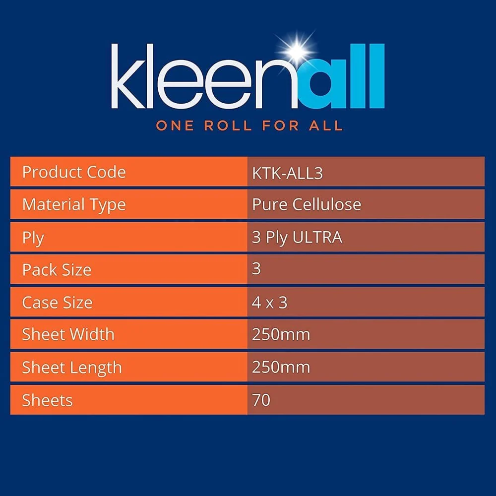 Kleenall Kitchen Rolls - 3 Ply x 12 Rolls - Image 7