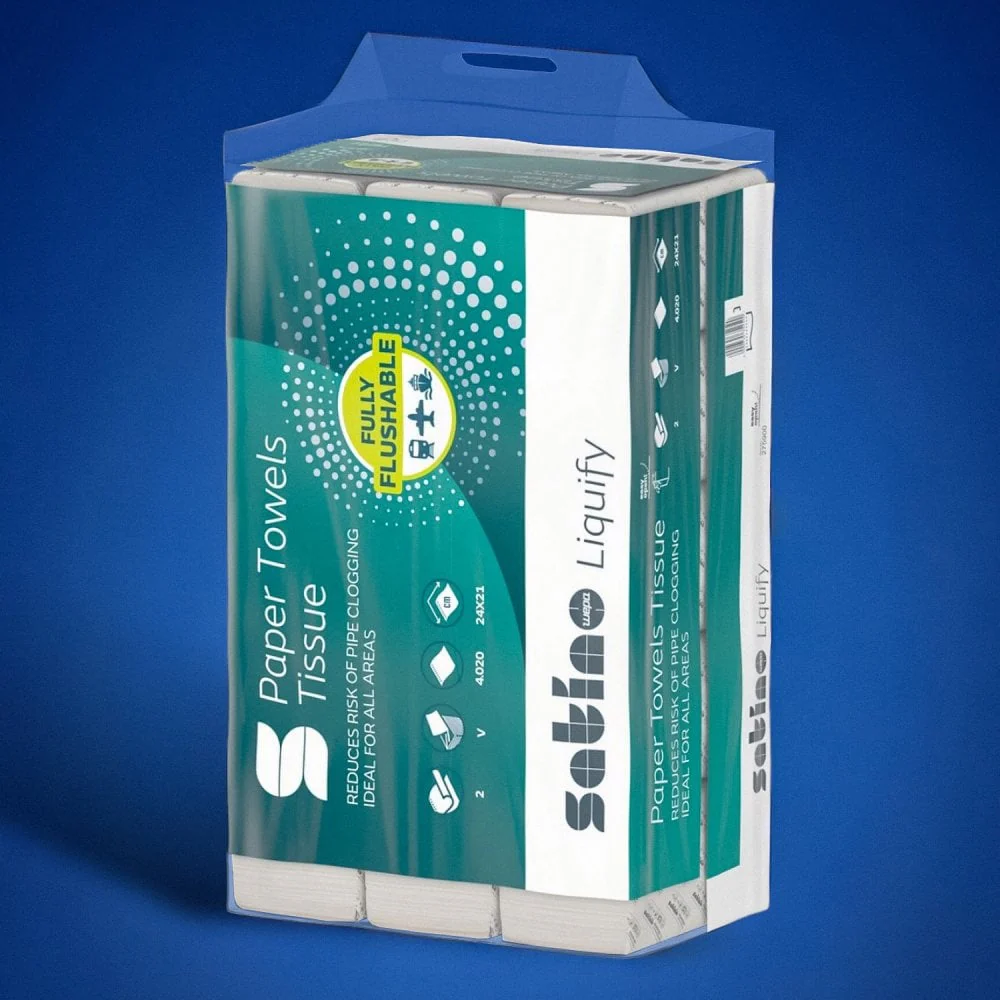 Liquify 2 Ply V-Fold - White Paper Hand Towels - Image 7
