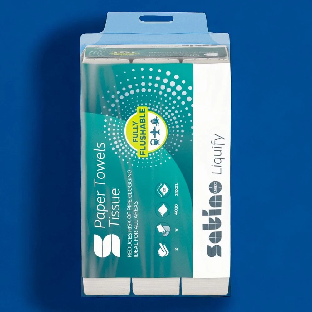 Liquify 2 Ply V-Fold - White Paper Hand Towels - Image 8