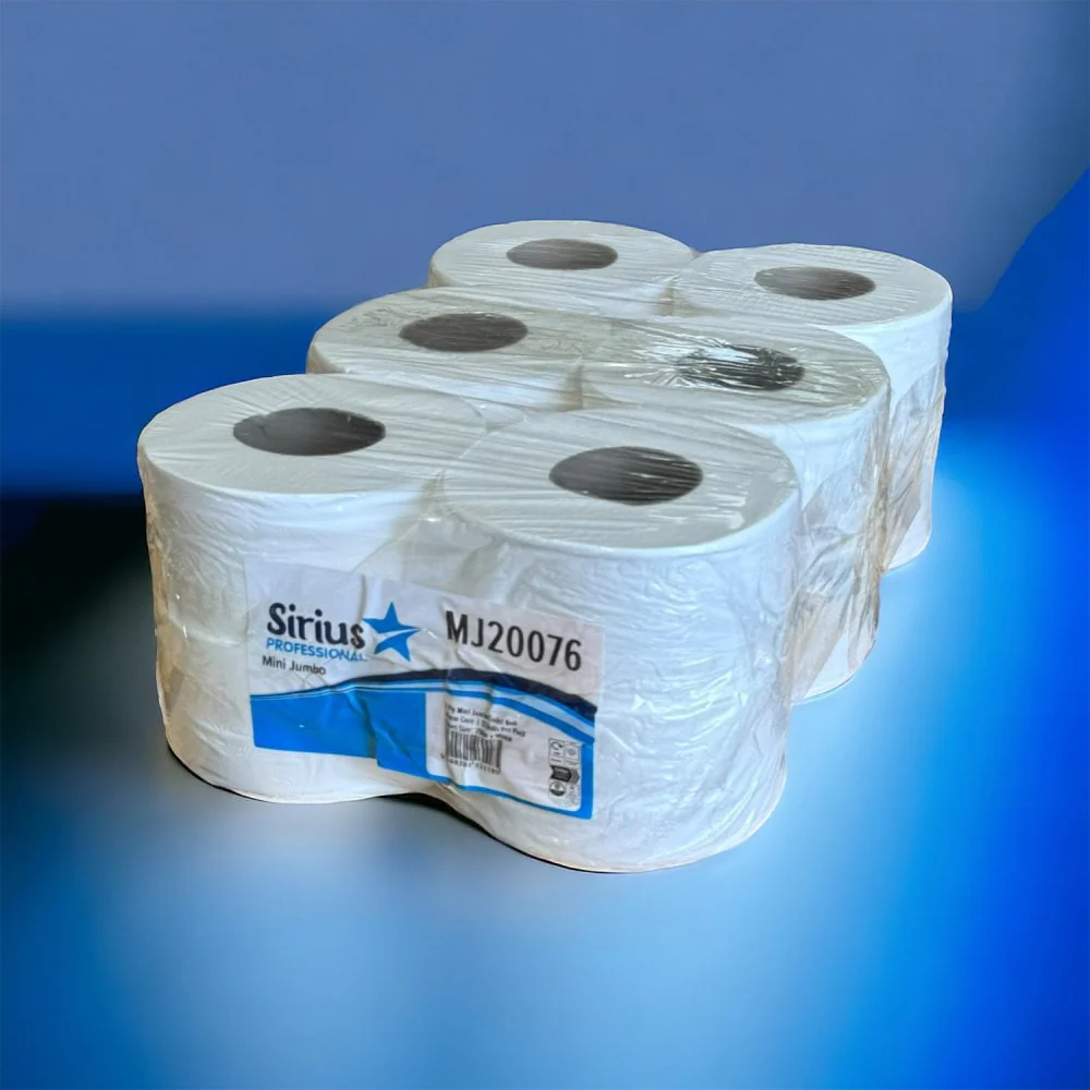 Mini Jumbo Toilet Rolls - 2 Ply - 3" Core - Pallet | 66 Cases - Image 9