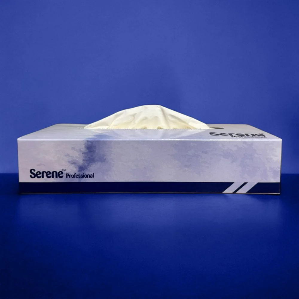 Paper Facial Tissues - 2 Ply White - Image 3