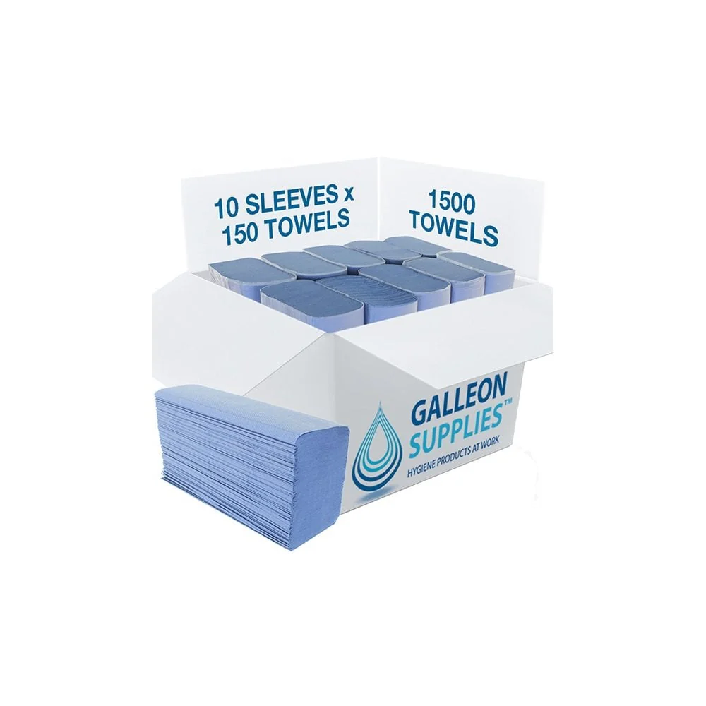 Paper Towels - 2 Ply Blue - Z Fold - Image 16