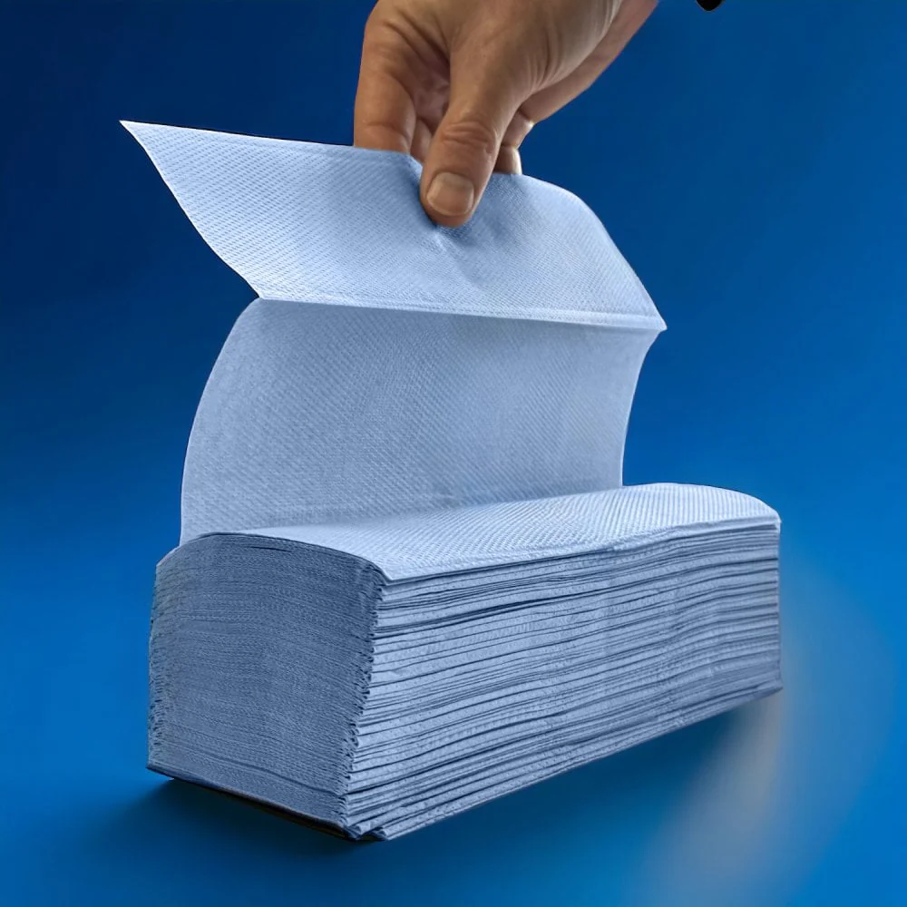 Paper Towels - 2 Ply Blue - Z Fold - Image 9