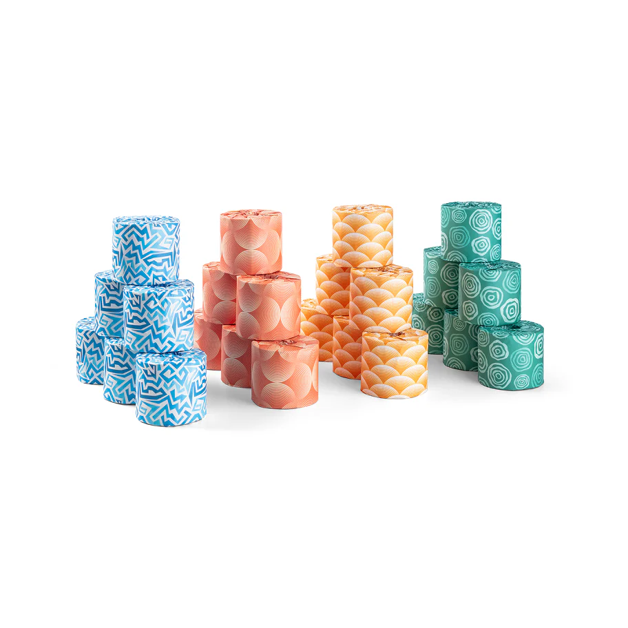 Pattern Collection #5 Bamboo Toilet Rolls - 24 Rolls x 400 Sheets / 3 Ply - Image 3