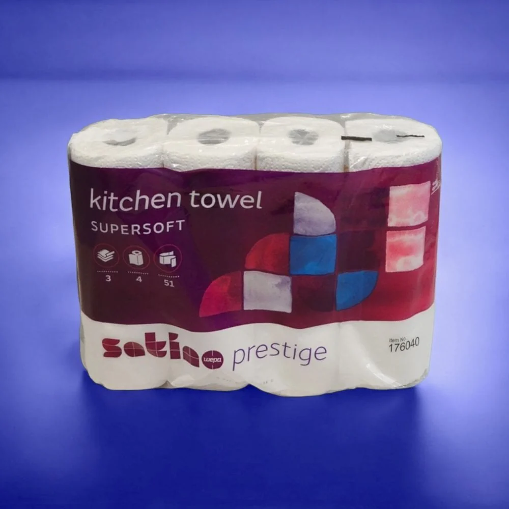 Prestige Premium Kitchen Rolls - 3 Ply x 32 Rolls | 4 Cases - Image 3