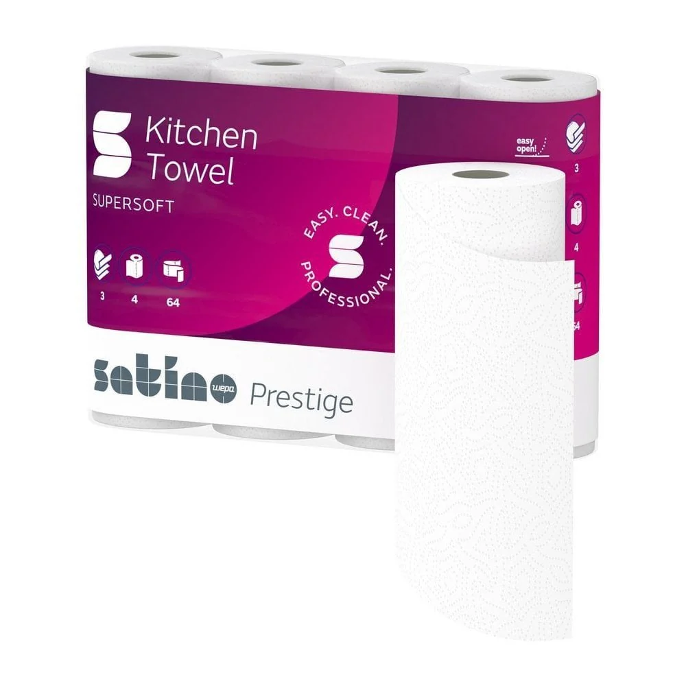 Prestige Premium Kitchen Rolls - 3 Ply x 32 Rolls | 4 Cases - Image 6