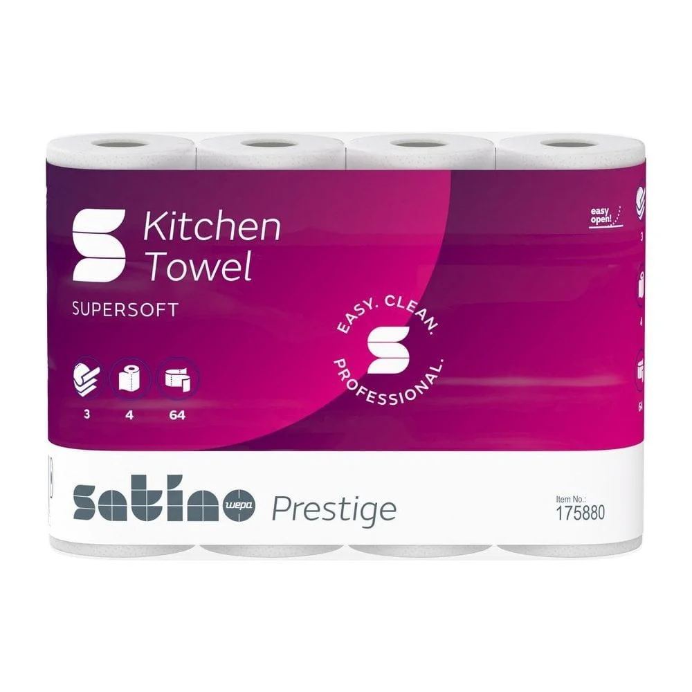 Prestige Premium Kitchen Rolls - 3 Ply x 32 Rolls | 4 Cases - Image 7