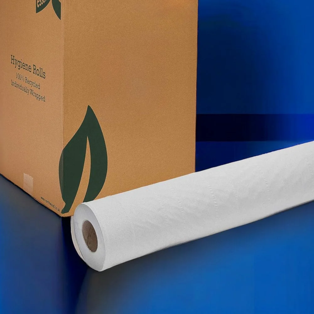 Recycled 2 Ply White Couch Rolls - Image 10