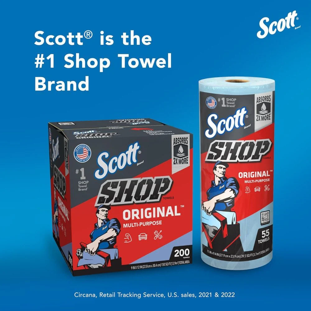 Scott Shop Towels - Blue Heavy Duty Towels - Image 2