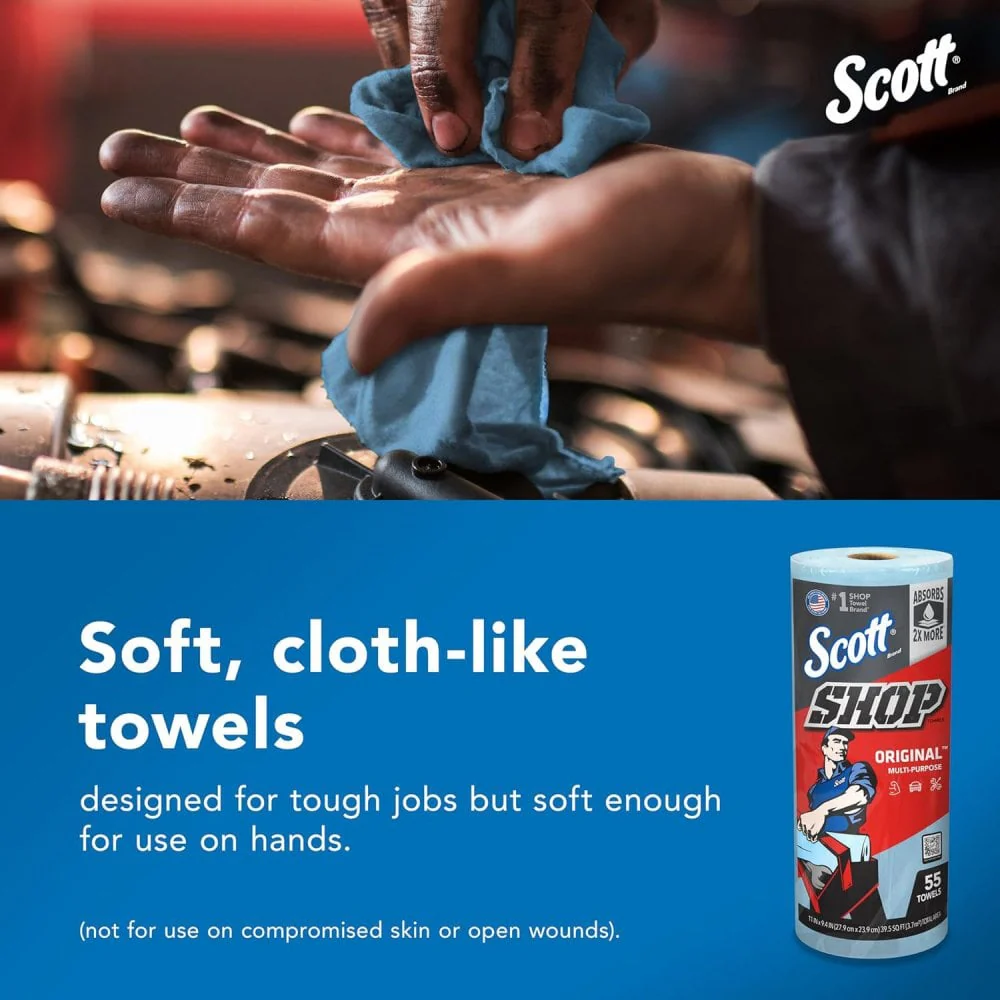 Scott Shop Towels - Blue Heavy Duty Towels - Image 6